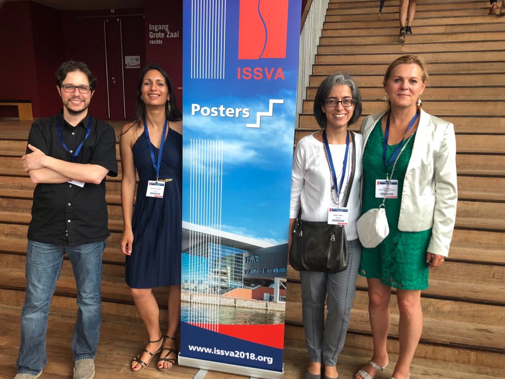 Franziska Haiml, Maria Barea, Shanti Sritharan and Juan Lage at ISSVA2018